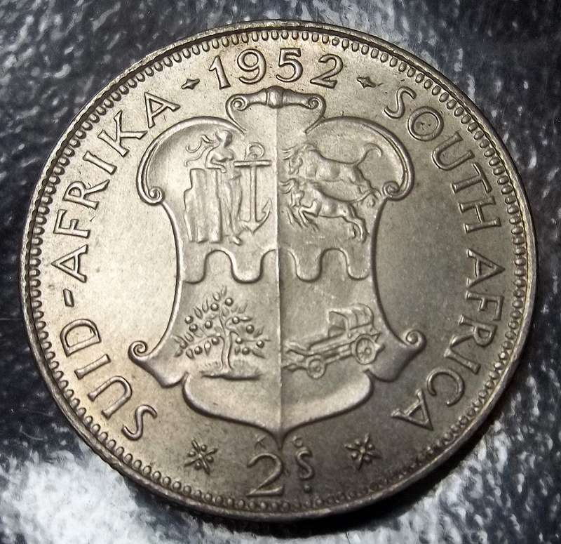 Union 2 Shillings 1952