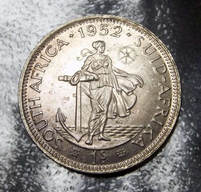 Union 1 Shilling 1952 - aUNC condition