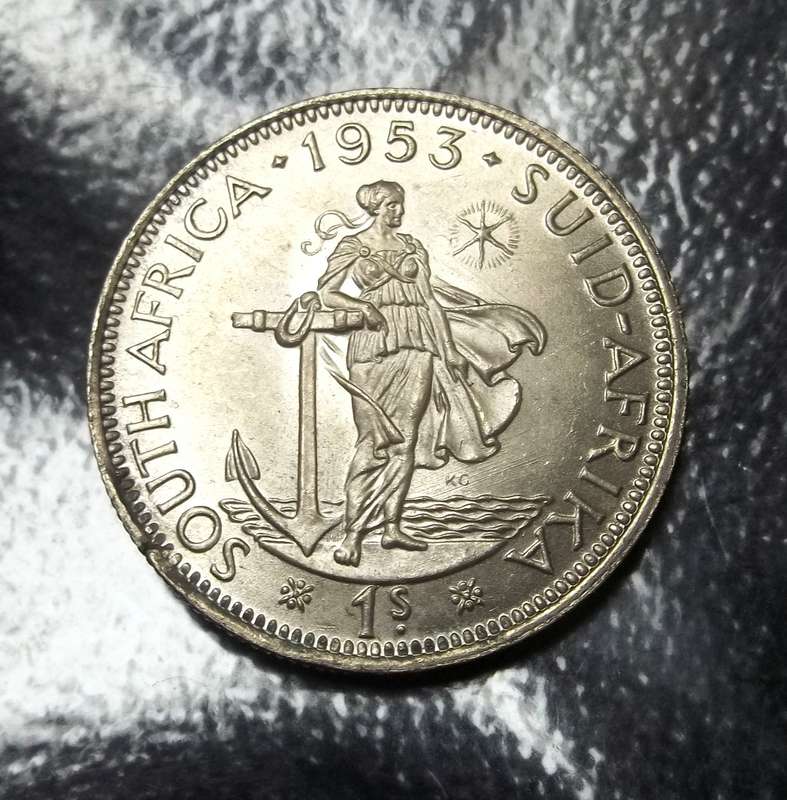 Union 1 Shilling 1953 - aUNC condition