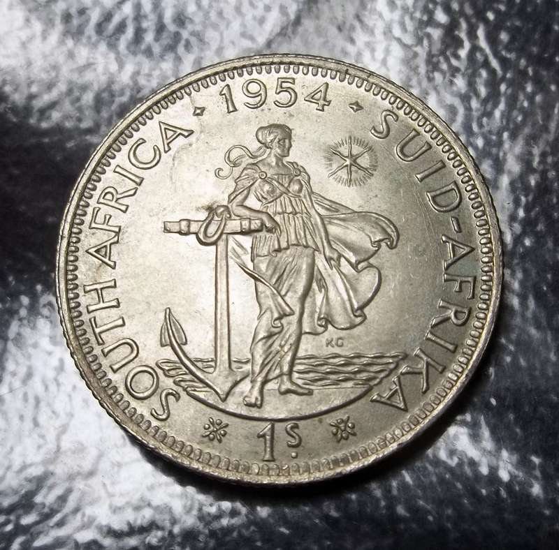 Union 1 Shilling 1954 - UNC condition