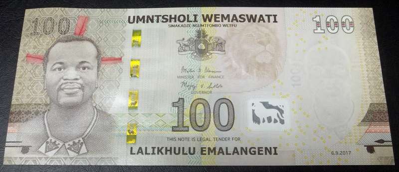 eSwatini 100 Emalangeni 2017 - UNC condition