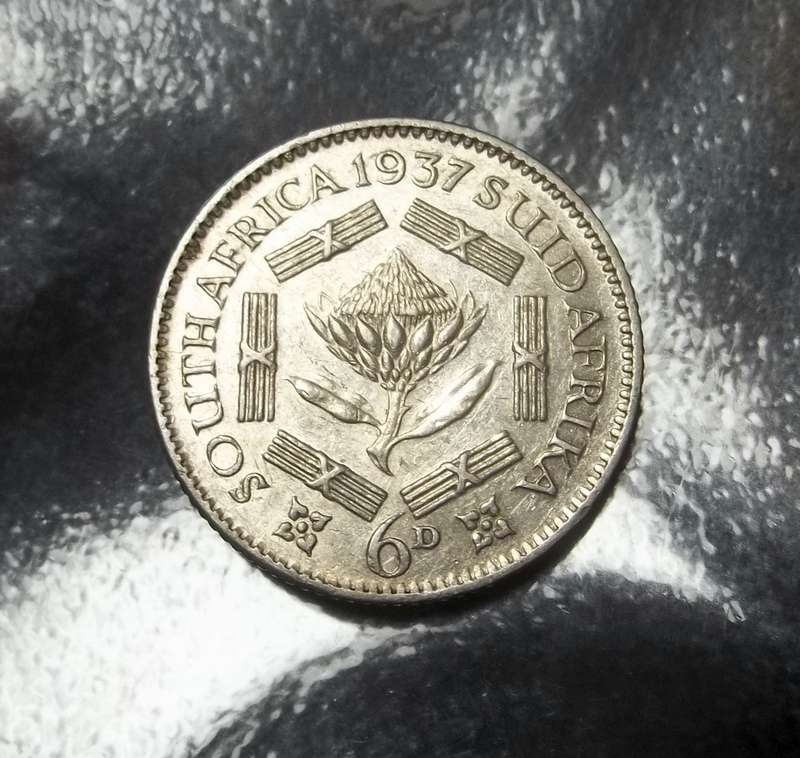 Union Sixpence 1937 - Beautiful condition