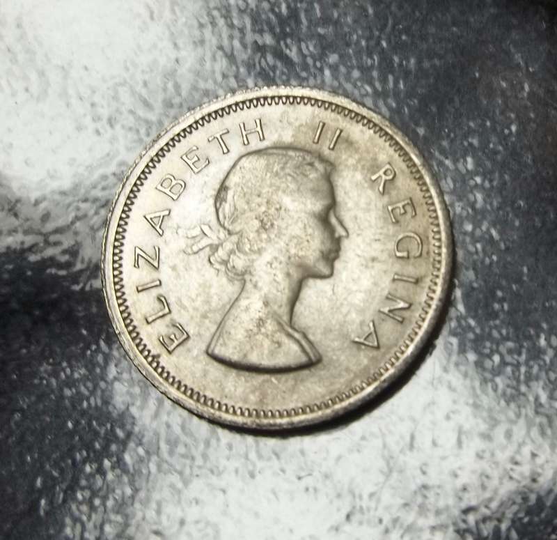 Union Sixpence 1956 - aUNC condition