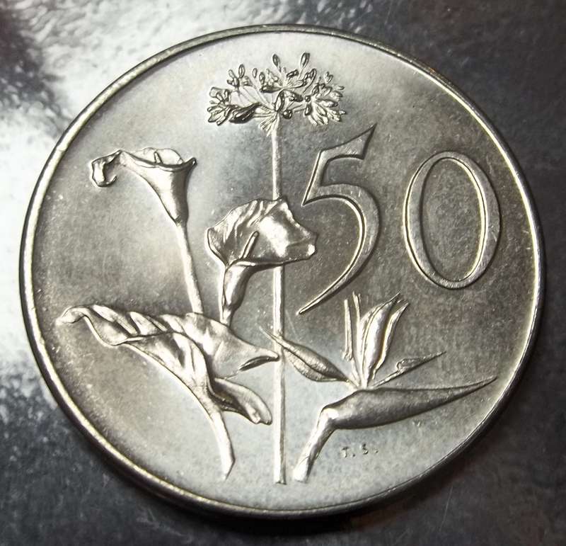 RSA 50 Cents 1965A - UNC condition