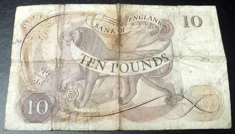 UK 10 Pounds 1970-75 Filler