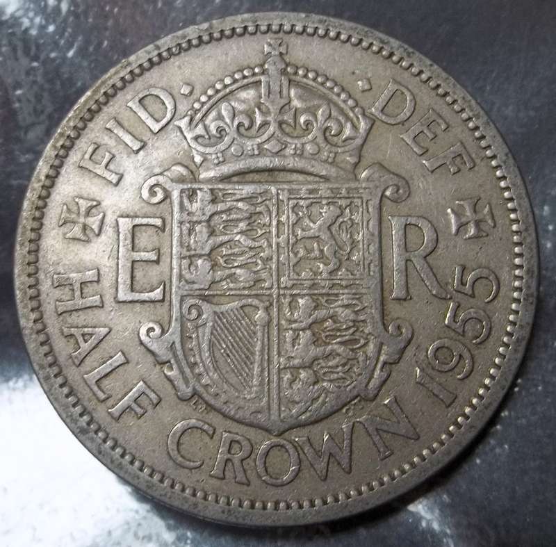 Britain Half Crown 1955