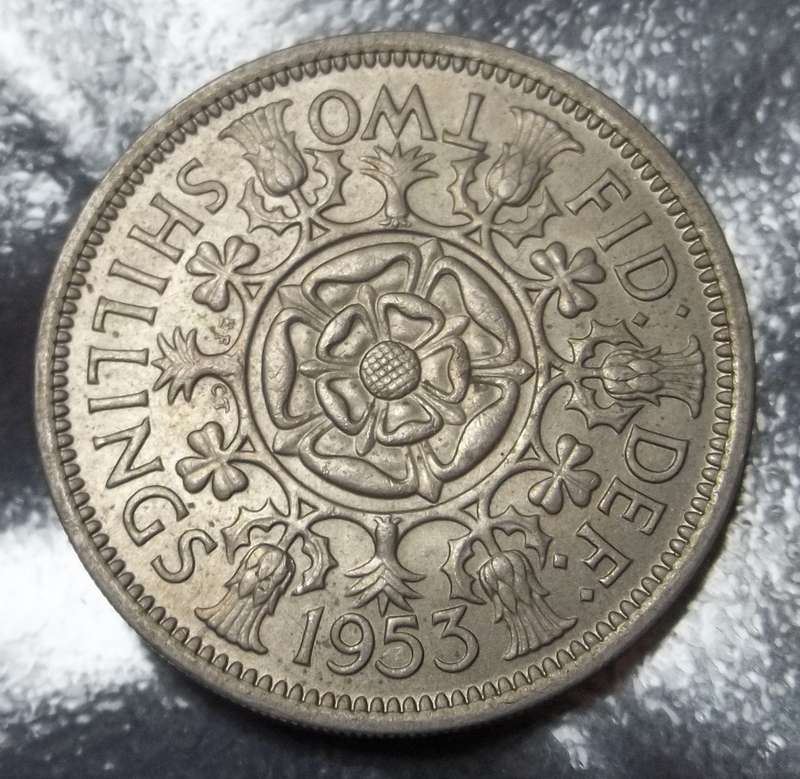 Britain Two Shillings 1953