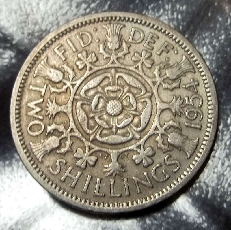 Britain Two Shillings 1954
