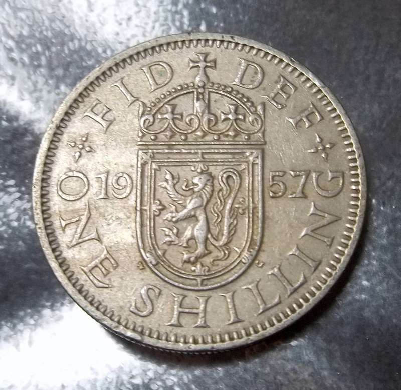 Britain 1 Shilling 1957