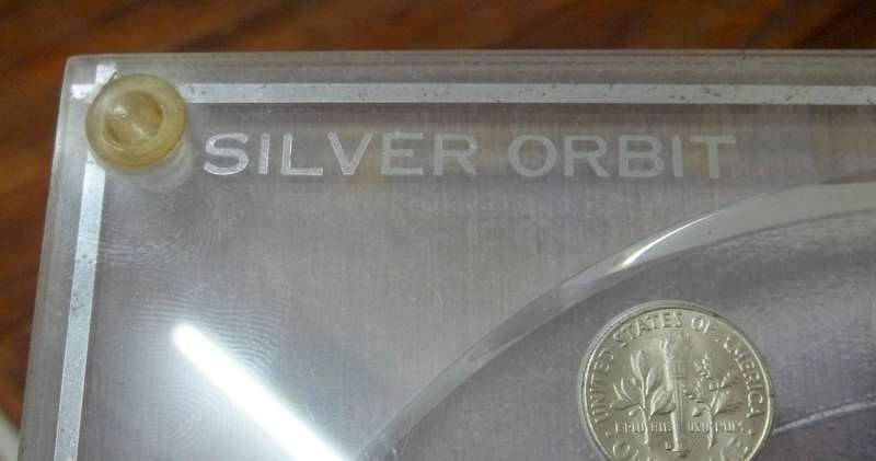 Silver Orbit clock with 1964 Silver US coins