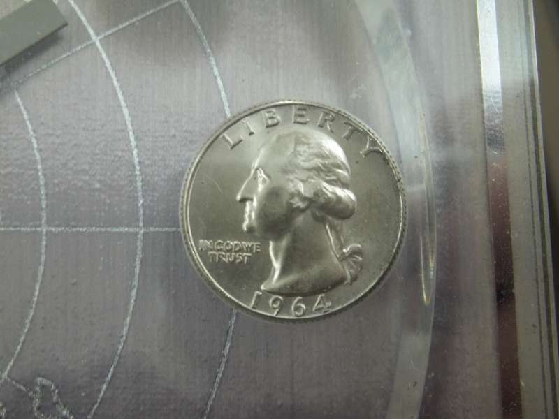 Silver Orbit clock with 1964 Silver US coins