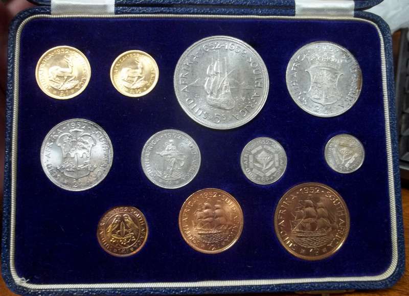SA Union 1952 Long Proof set