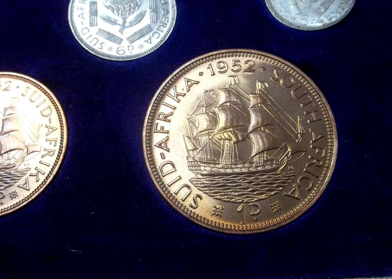 SA Union 1952 Long Proof set
