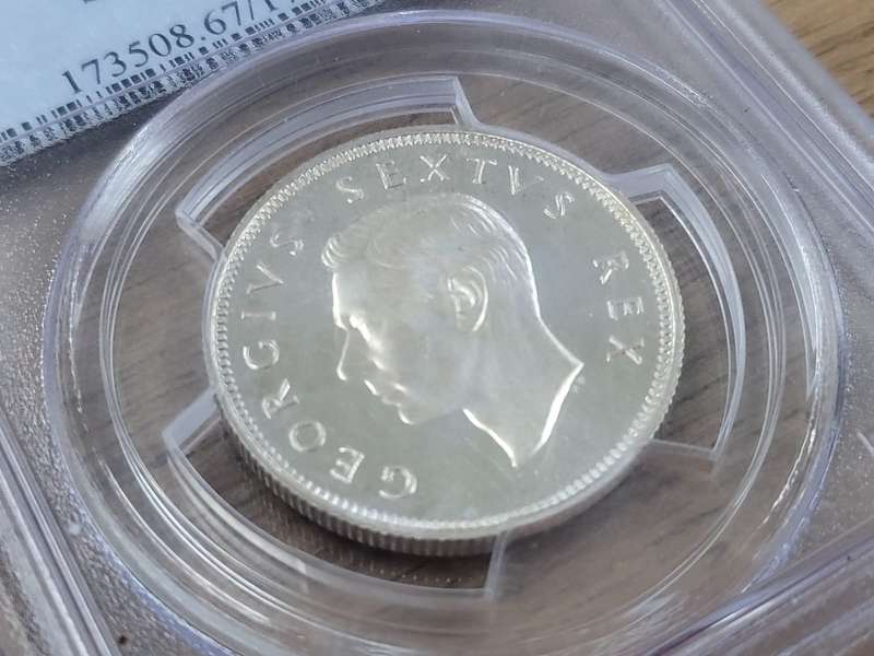 Union 1948 Two Shillings - PCGS PR67: Only 4 in Higher Grade at NGC - Low Mintage: 1120