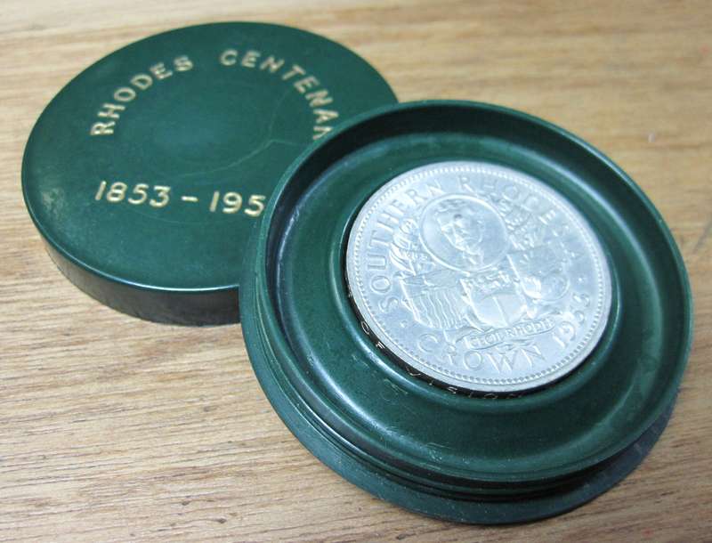 1953 Southern Rhodesia Crown in box