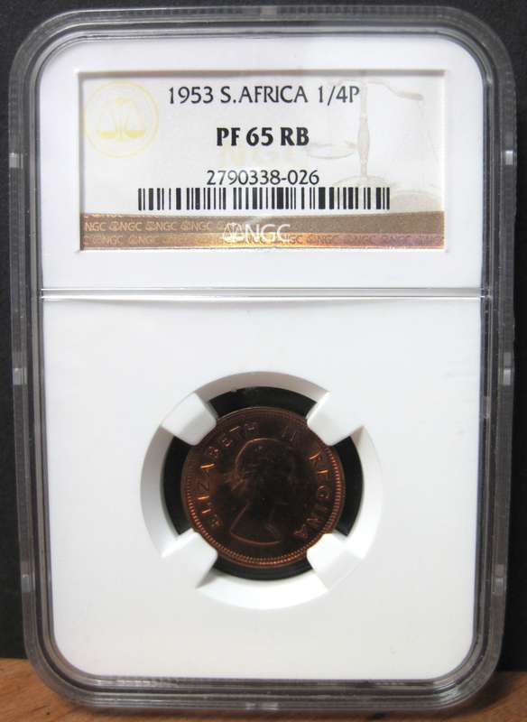 SA Union 1/4 Penny 1953 - NGC PF65RD