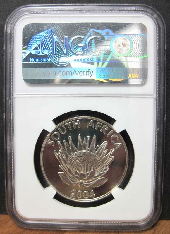 RSA 1 Rand 2004 DEMOCRACY - NGC MS67