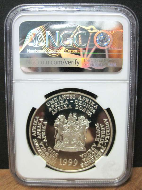 RSA 2 Rand 1999 - Great White Shark - NGC PF69 Ultra Cameo