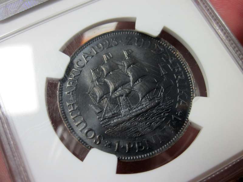 SA Union 1 Penny 1923 - NGC MS65BN
