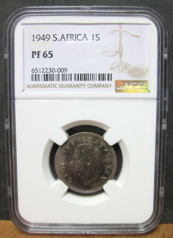 SA Union One Shilling 1949 - NGC PF65