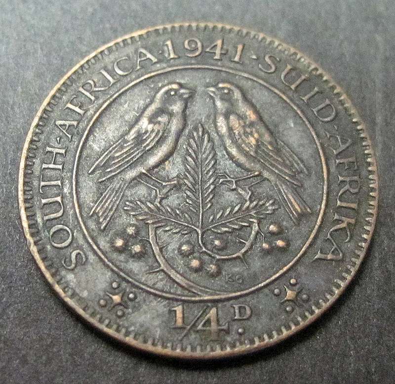 SA Union 1/4 Penny 1941