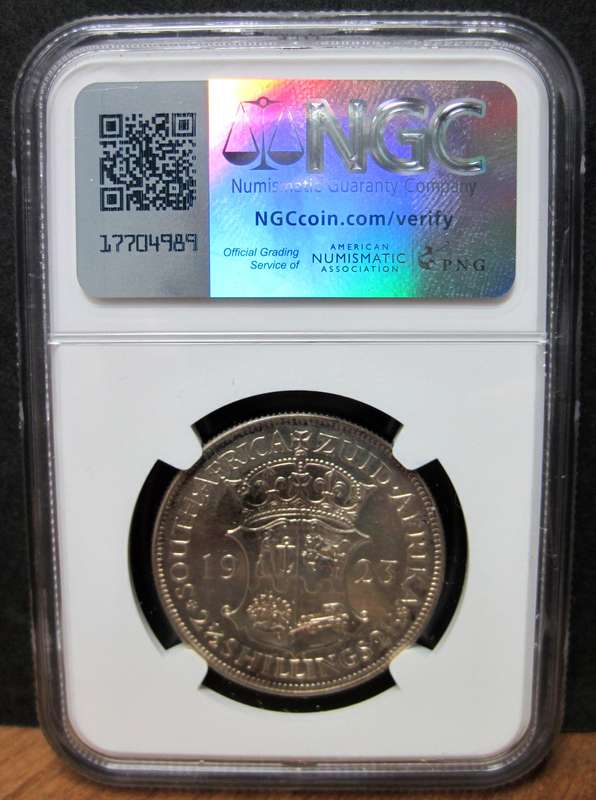 SA Union 2.5 Shillings 1923 - NGC PF62