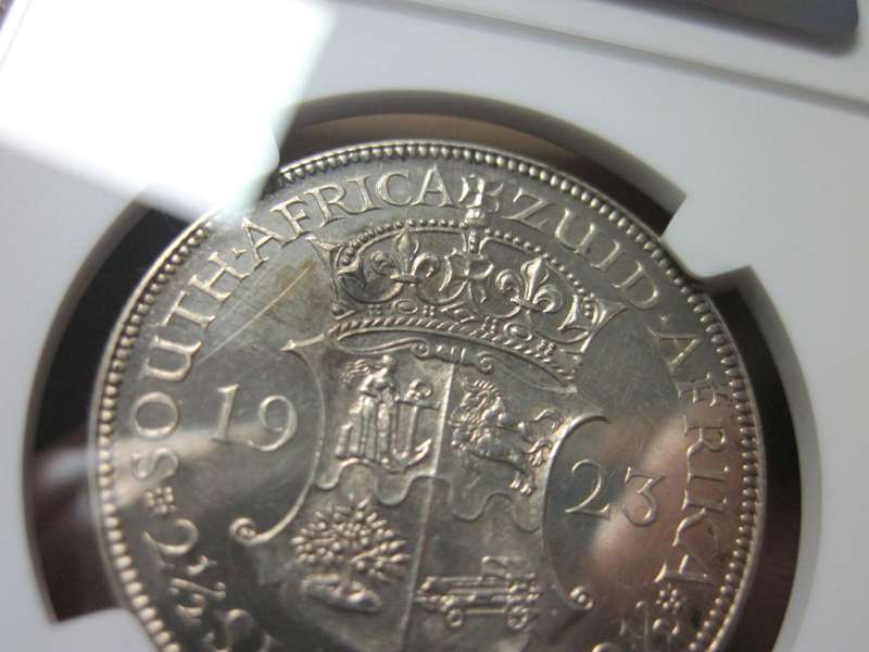 SA Union 2.5 Shillings 1923 - NGC PF62