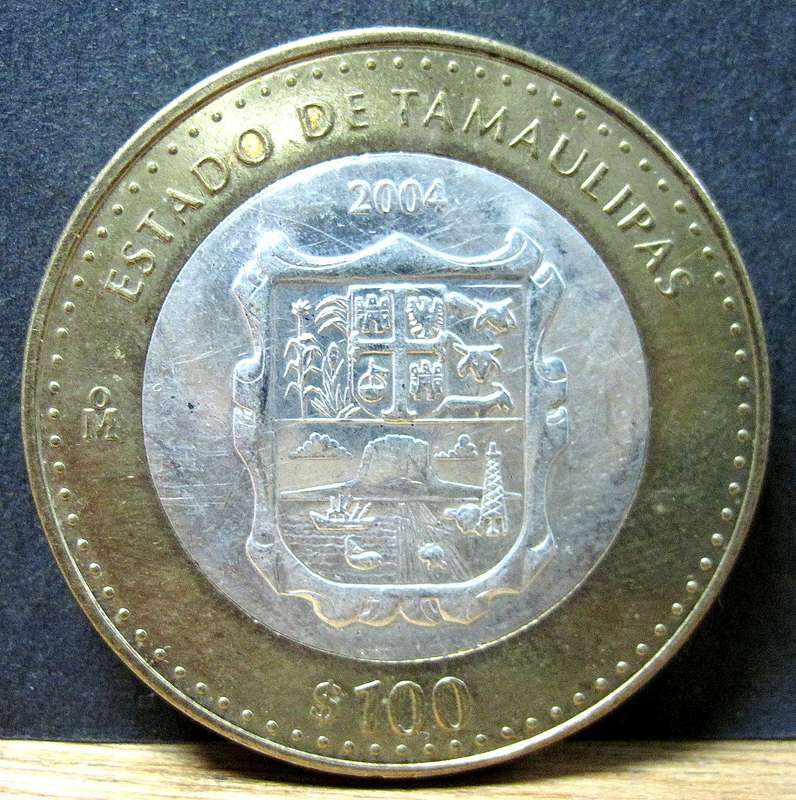 Mexico 100 Pesos 2004 - 180yrs of the Federation - 17g of Sterling Silver