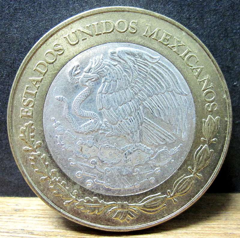 Mexico 100 Pesos 2004 - 180yrs of the Federation - 17g of Sterling Silver