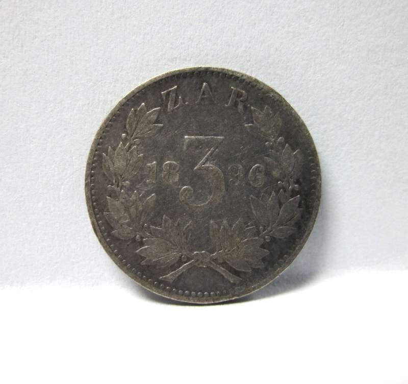 ZAR 3 pence 1896