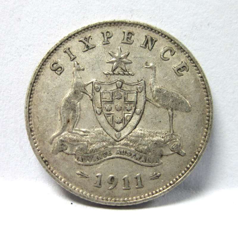 Australia 6 Pence 1911