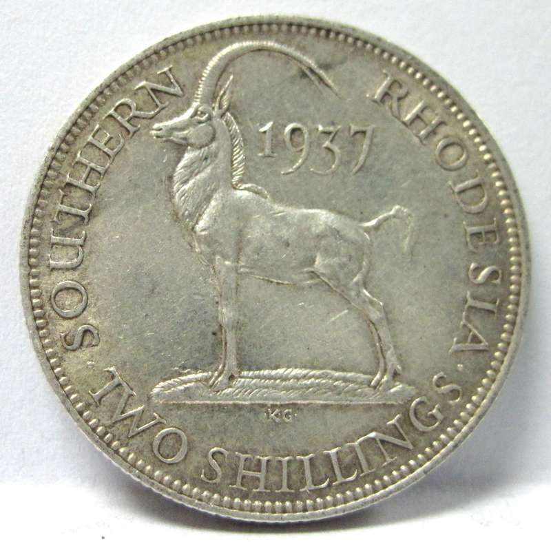 Southern Rhodesia 2 Shillings 1937 - Nice condition