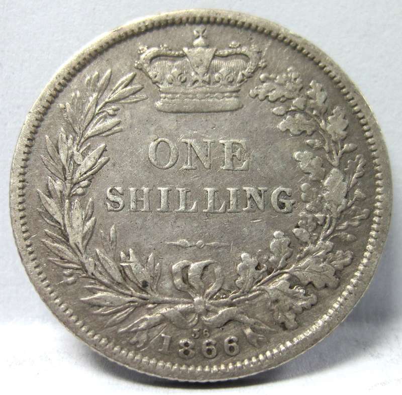 UK 1 Shilling 1866