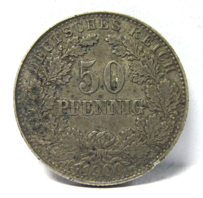 German Empire 50 Pfennig 1900J - *SCARCE*