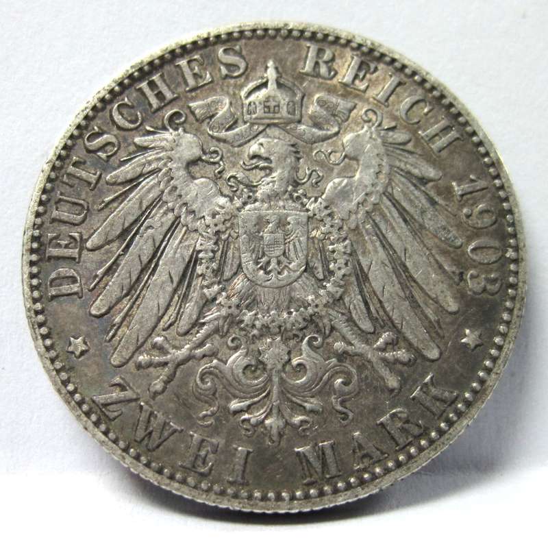 German States - Saxony 2 Mark 1903