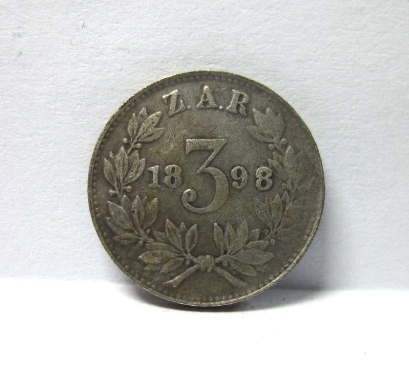*R1 Auction* 1898 ZAR 3 Pence - Fantasy coin
