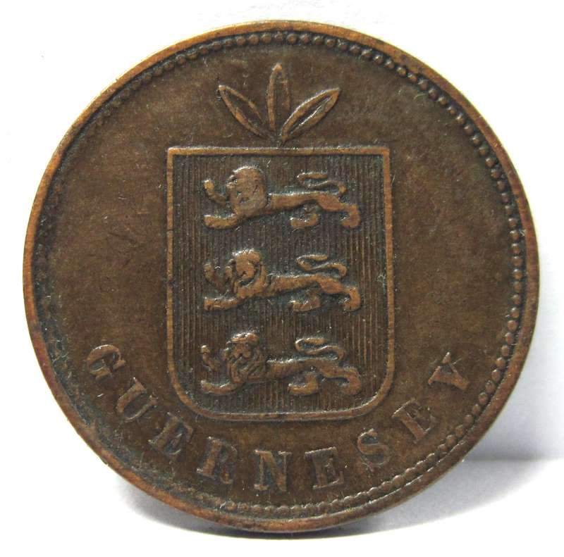 *R1 Auction* Guernsey 4 Doubles 1864