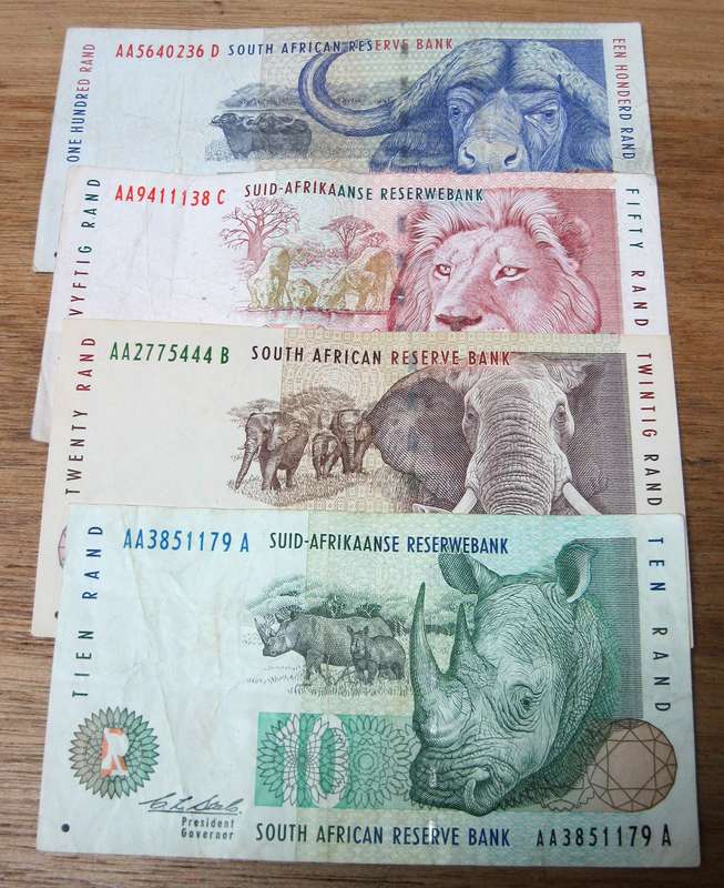 *R1 Auction* mid 1990's Stals 2nd issue, all with AA prefix & Red Water variant