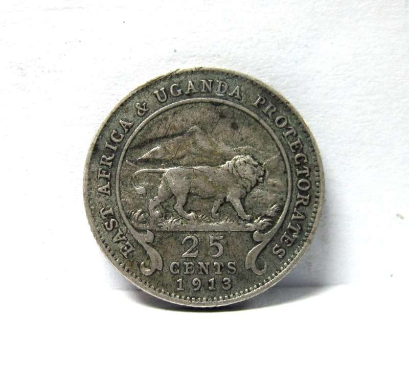 East Africa 25 Cents 1913 - Nice condition