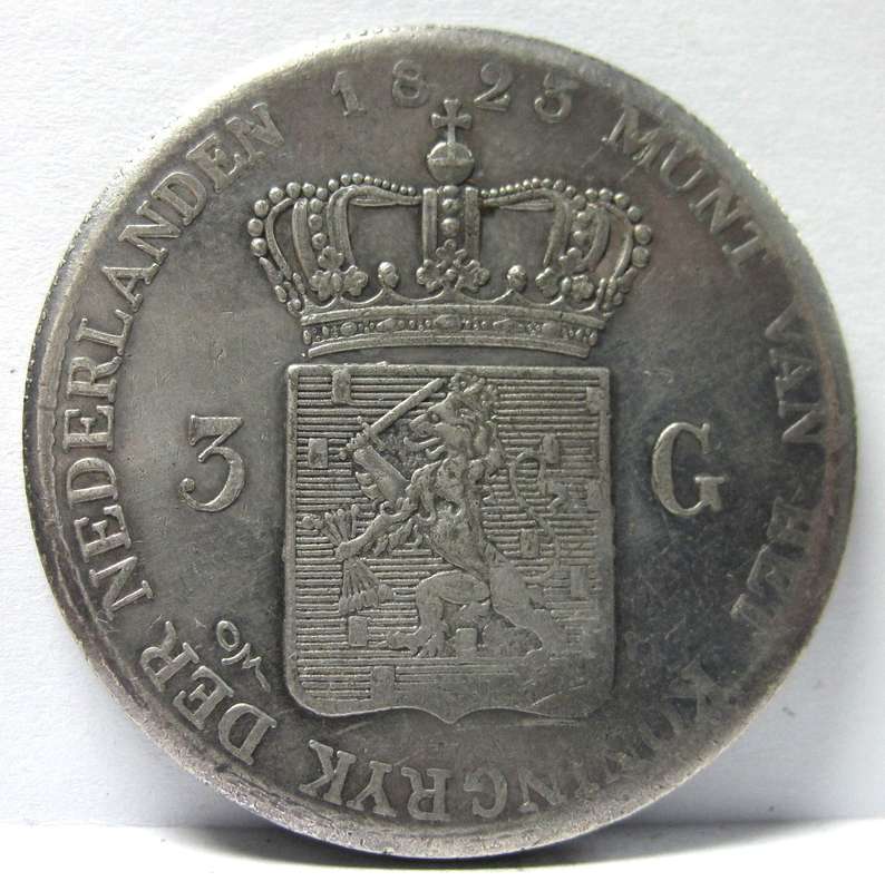 *R1 Auction* Netherlands 3 Gulden 1823 - Replica