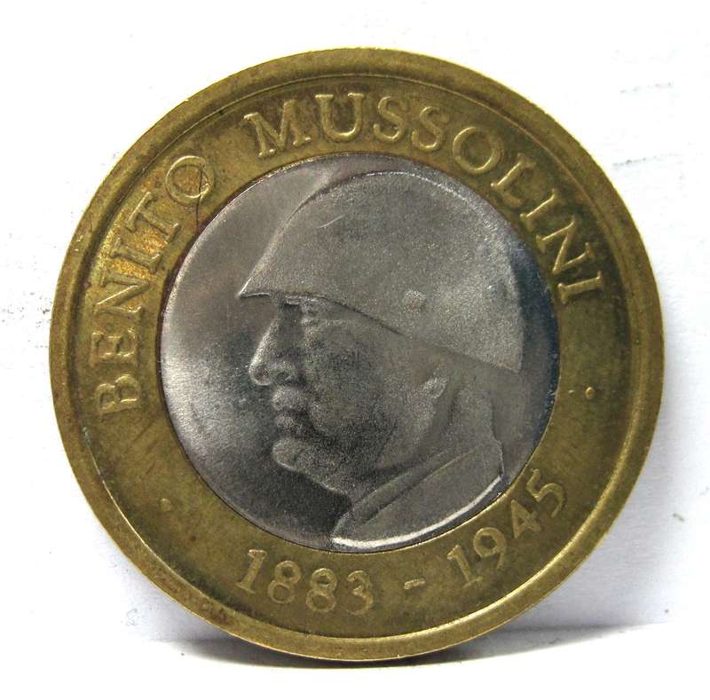 *R1 Auction* Ecco L'Euro 2 Euro 'Mussolini' Fantasy token