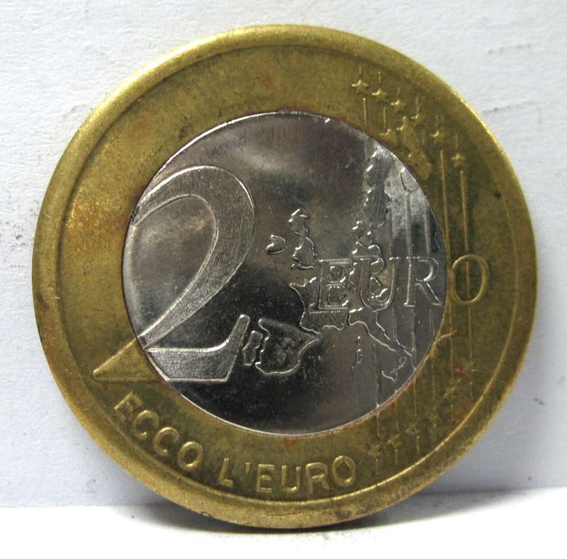 *R1 Auction* Ecco L'Euro 2 Euro 'Mussolini' Fantasy token