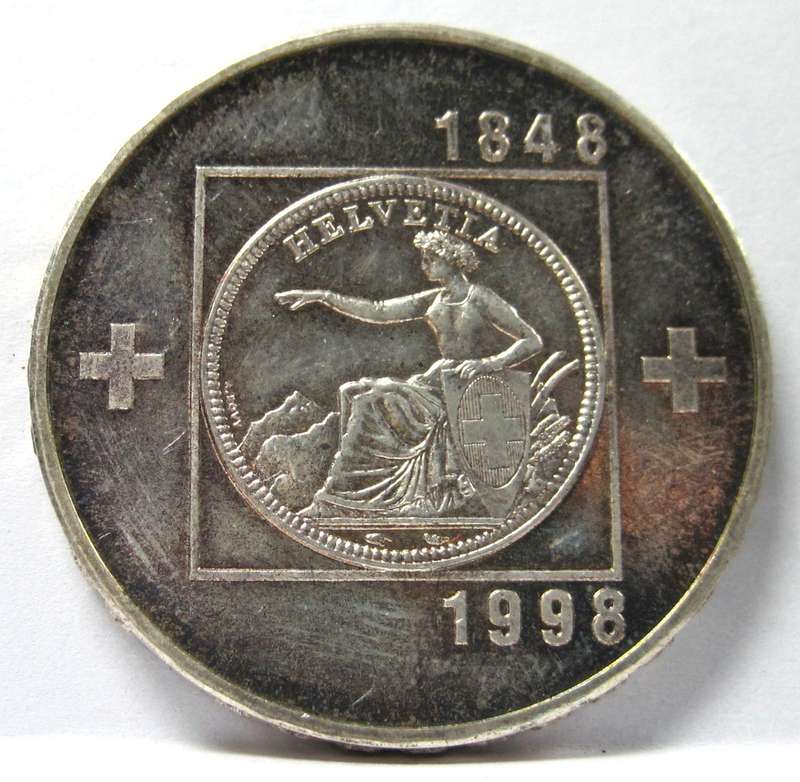 Switzerland 20 Francs 1998 '150yrs Federal' Proof coin