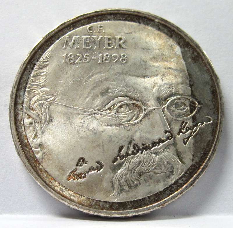 Switzerland 20 Francs 1998 'CF Meyer' Proof coin