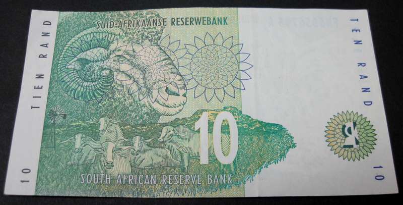 RSA 10 Rand early 2000's (Mboweni 1st issue) - VF to EF condition - more then one available
