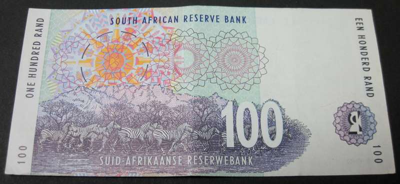 RSA 100 Rand early 2000's (Mboweni 1st issue) - VF to VF+ condition - more then one available