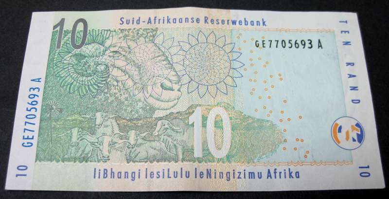 RSA 10 Rand late 2000's (Mboweni 2nd issue) - VF to EF condition - more then one available