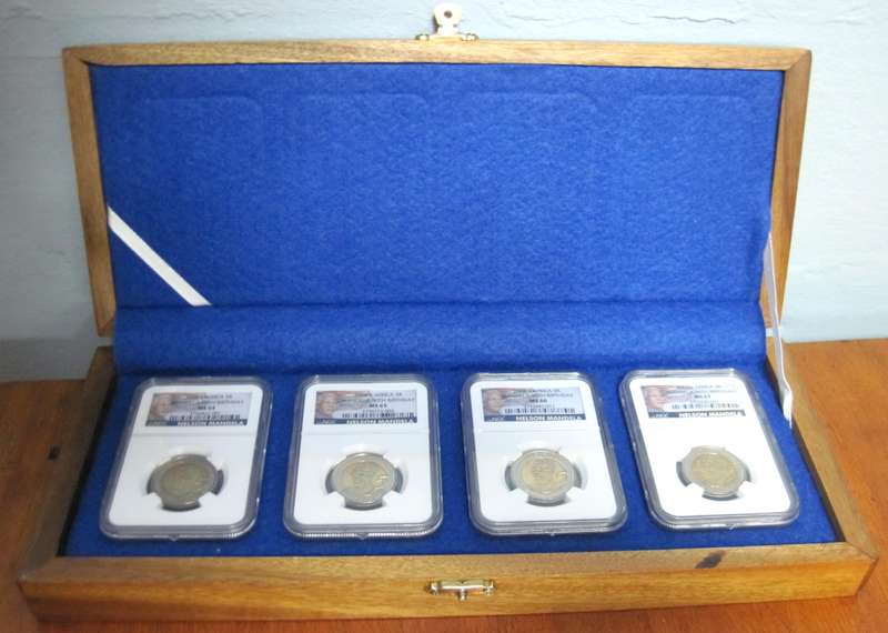2008 R5 90th Birthday coin set - NGC MS64/MS65/MS66/MS67