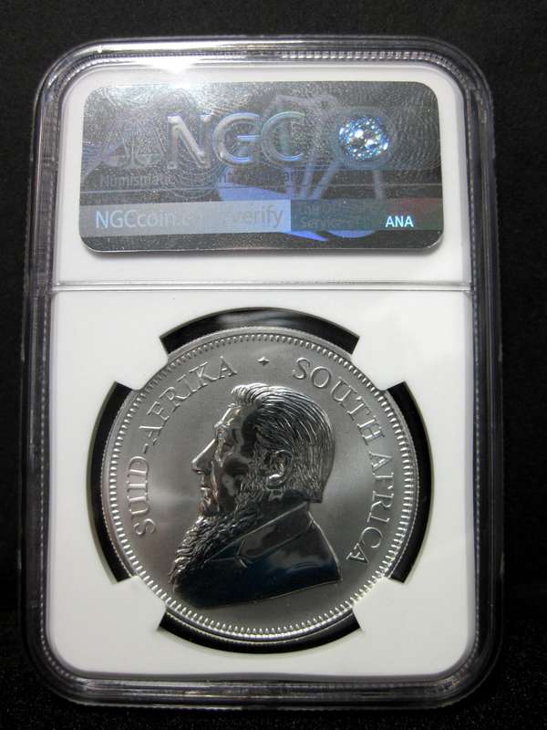 2017 1oz Silver Kruger with 50yrs Privy - NGC SP69