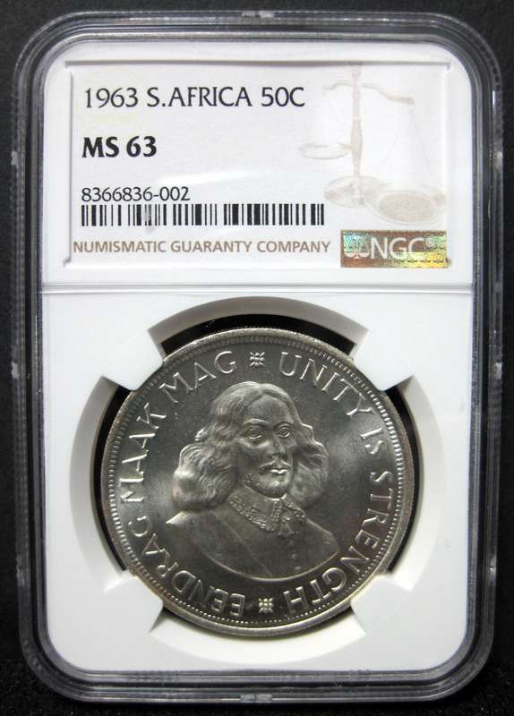 RSA 50 Cents 1963 - NGC MS63